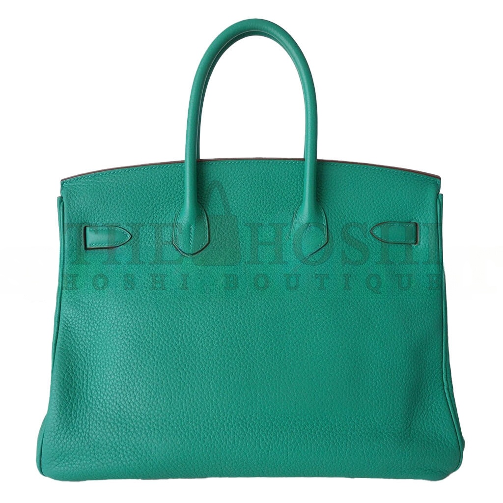 H**me5 BIRKIN 30 TOGO LEATHER PEACOCK BLUE SILVER BUCKLE BAG 2412271264 (30*20*13cm) Master Quality